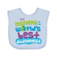 thumbnail image 1 of Inktastic Audiologist Mom Quote Childs Boys or Girls Baby Bib, 1 of 4