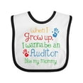 thumbnail image 1 of Inktastic Auditor Like Mommy Boys or Girls Baby Bib, 1 of 4
