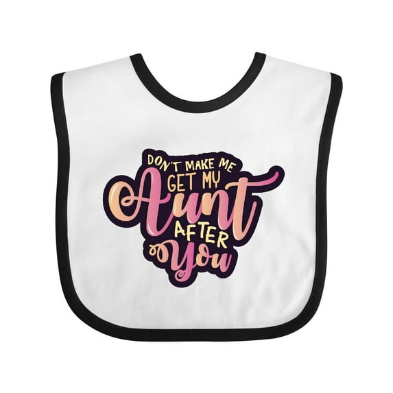 Inktastic Aunt Funny Niece Girls Baby Bib
