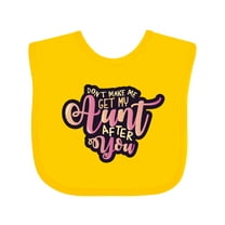 Inktastic Aunt Funny Niece Girls Baby Bib