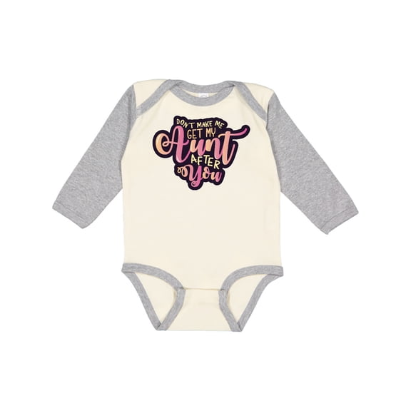 Inktastic Aunt Funny Niece Girls Long Sleeve Baby Bodysuit