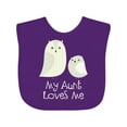 thumbnail image 1 of Inktastic Aunt Loves Me Owls Boys or Girls Baby Bib, 1 of 4