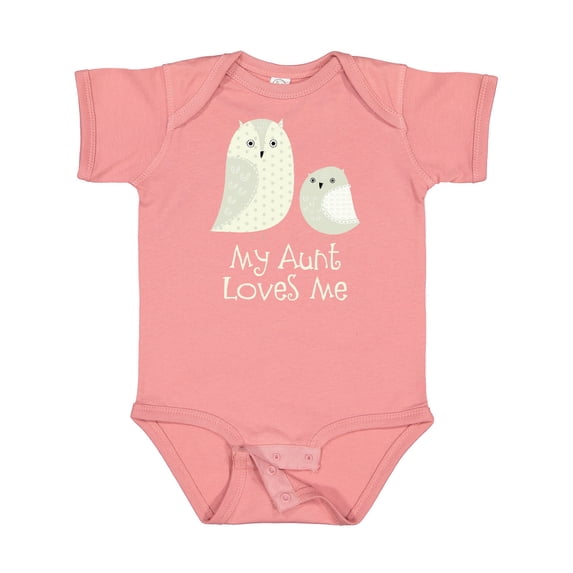 Inktastic Aunt Loves Me Owls Boys or Girls Baby Bodysuit