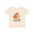 thumbnail image 1 of Inktastic Aunt Loves Me Woodland Fox Boys or Girls Baby T-Shirt, 1 of 5