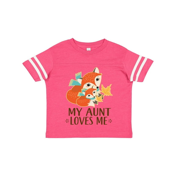Inktastic Aunt Loves Me Woodland Fox Boys or Girls Toddler T-Shirt