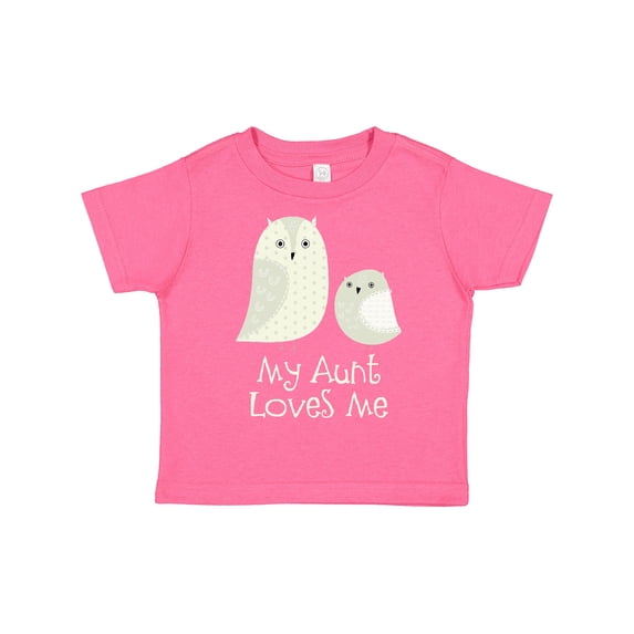 Inktastic Aunt Loves Me owls Boys or Girls Toddler T-Shirt