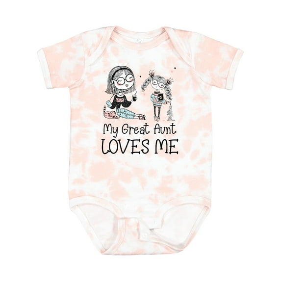 Inktastic Aunt and Niece - My Great Aunt Loves Me Boys or Girls Baby Bodysuit