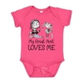 thumbnail image 1 of Inktastic Aunt and Niece - My Great Aunt Loves Me Boys or Girls Baby Bodysuit, 1 of 5