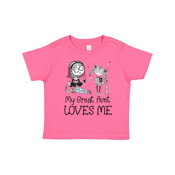 Inktastic Aunt and Niece My Great Aunt Loves Me Boys or Girls Toddler T-Shirt
