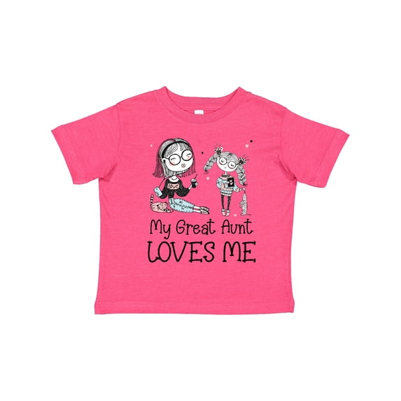Inktastic Aunt and Niece My Great Aunt Loves Me Boys or Girls Toddler T-Shirt