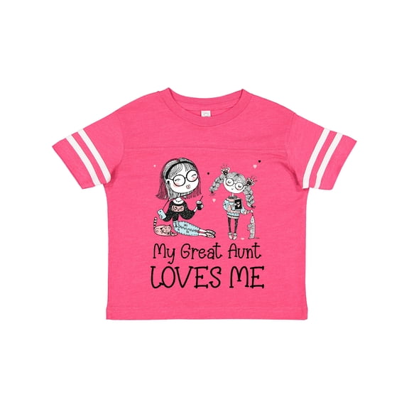 Inktastic Aunt and Niece My Great Aunt Loves Me Boys or Girls Toddler T-Shirt