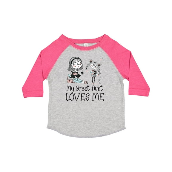 Inktastic Aunt and Niece My Great Aunt Loves Me Boys or Girls Toddler T-Shirt