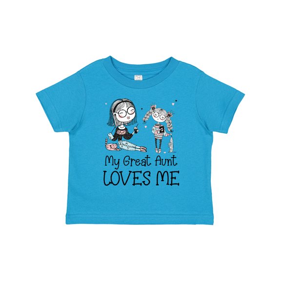 Inktastic Aunt and Niece My Great Aunt Loves Me Boys or Girls Toddler T-Shirt