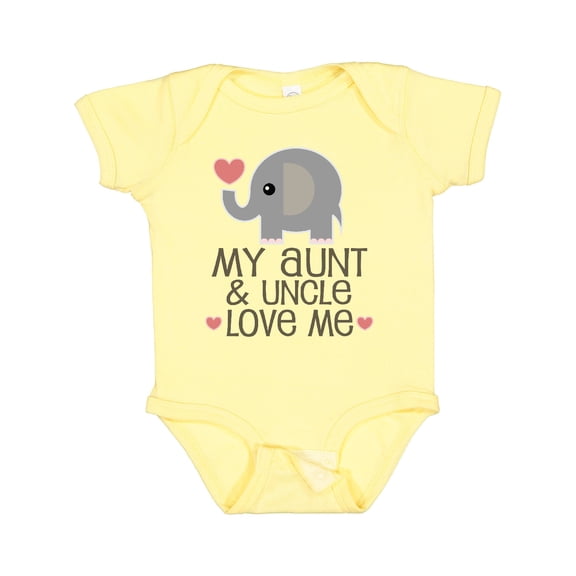 Inktastic Aunt and Uncle Love Me Nephew Boys or Girls Baby Bodysuit