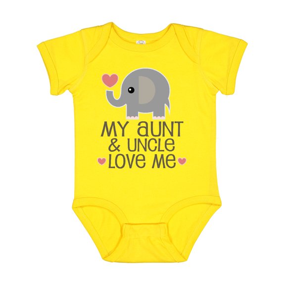 Inktastic Aunt and Uncle Love Me Nephew Boys or Girls Baby Bodysuit