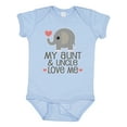 thumbnail image 1 of Inktastic Aunt and Uncle Love Me Nephew Boys or Girls Baby Bodysuit, 1 of 5