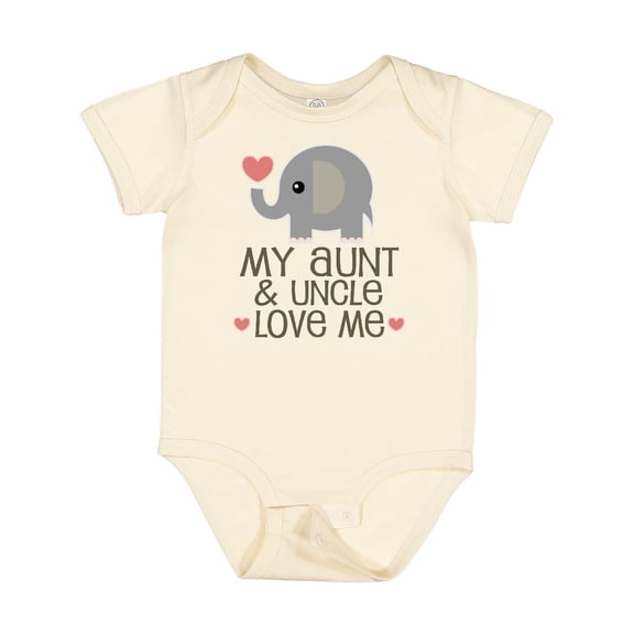 Inktastic Aunt and Uncle Love Me Nephew Boys or Girls Baby Bodysuit
