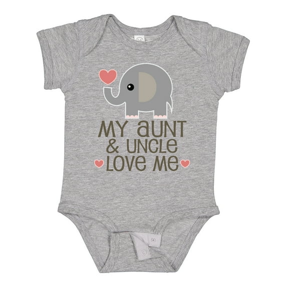 Inktastic Aunt and Uncle Love Me Nephew Boys or Girls Baby Bodysuit