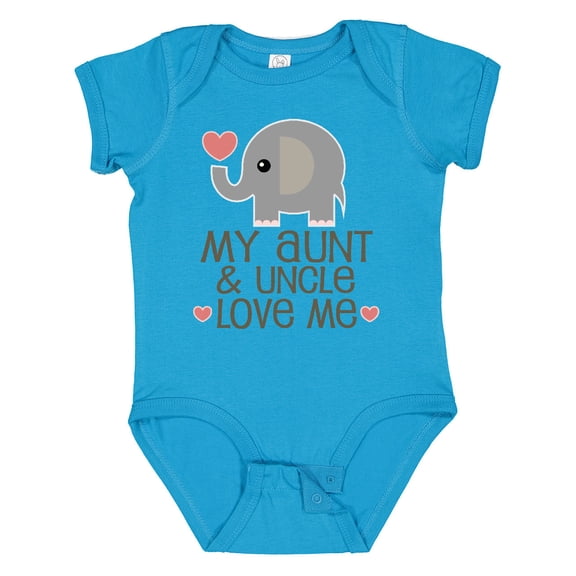 Inktastic Aunt and Uncle Love Me Nephew Boys or Girls Baby Bodysuit