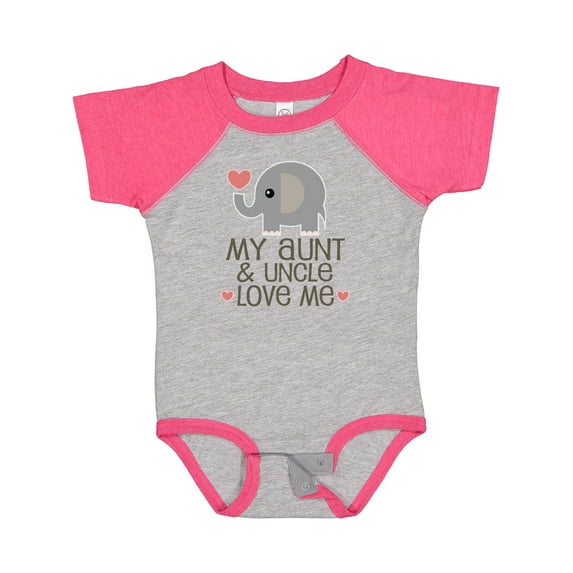 Inktastic Aunt and Uncle Love Me Nephew Boys or Girls Baby Bodysuit