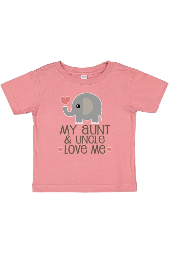 Aunt and Uncle Love Me Nephew Boys or Girls Baby T-Shirt