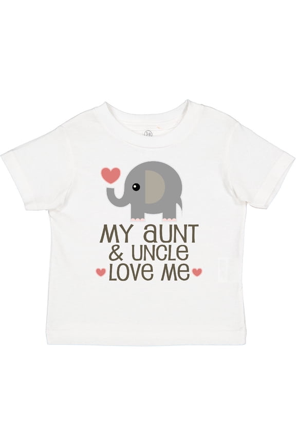 Aunt and Uncle Love Me Nephew Boys or Girls Toddler T-Shirt