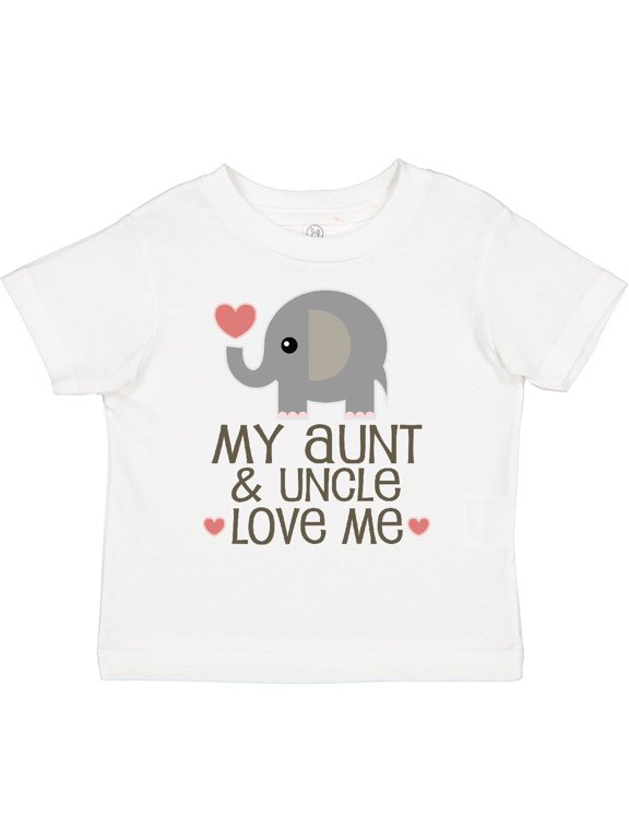 Aunt and Uncle Love Me Nephew Boys or Girls Toddler T-Shirt