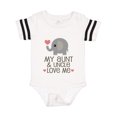 thumbnail image 1 of Inktastic Aunt and Uncle Love Me Nephew Gift Baby Boy or Baby Girl Bodysuit, 1 of 4