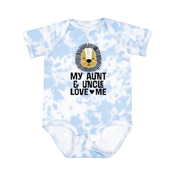 Inktastic Aunt and Uncle Love Me Nephew Lion Boys Baby Bodysuit