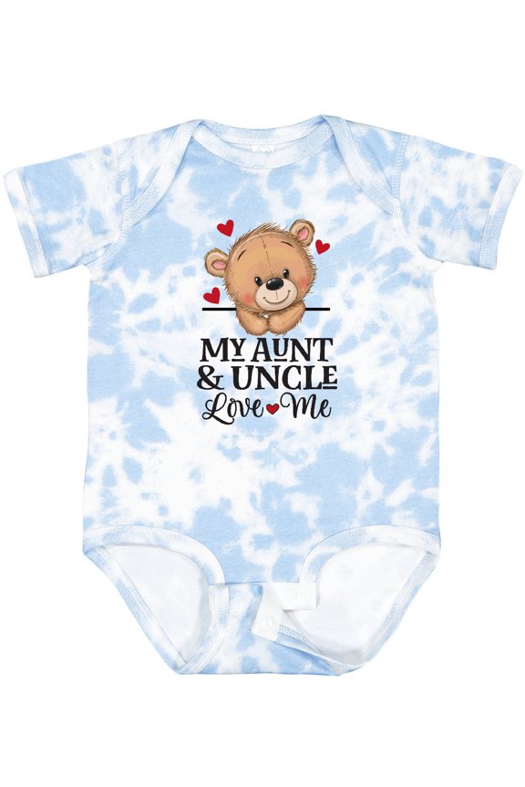 Aunt and Uncle Love Me Niece Bear Boys or Girls Baby Bodysuit