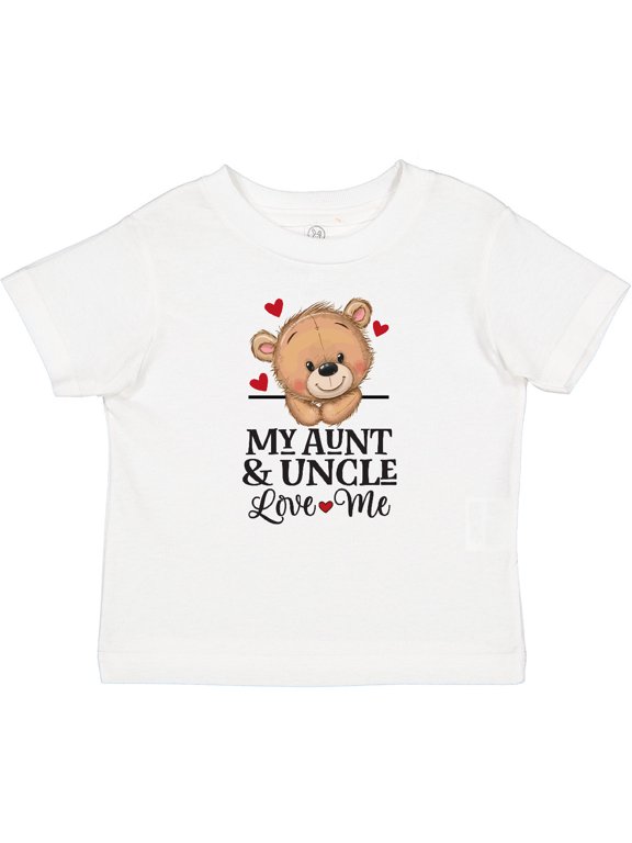 Aunt and Uncle Love Me Niece Bear Boys or Girls Baby T-Shirt