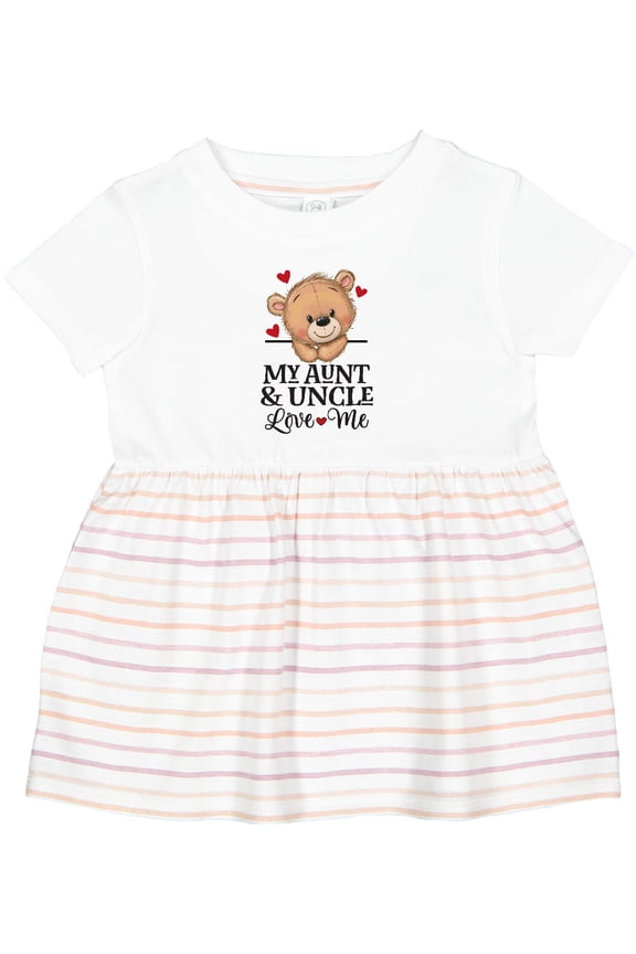 Aunt and Uncle Love Me Niece Bear Girls Baby Dress