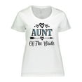 thumbnail image 1 of Inktastic Aunt of the Bride Wedding Party Women's Plus Size T-Shirt, 1 of 5