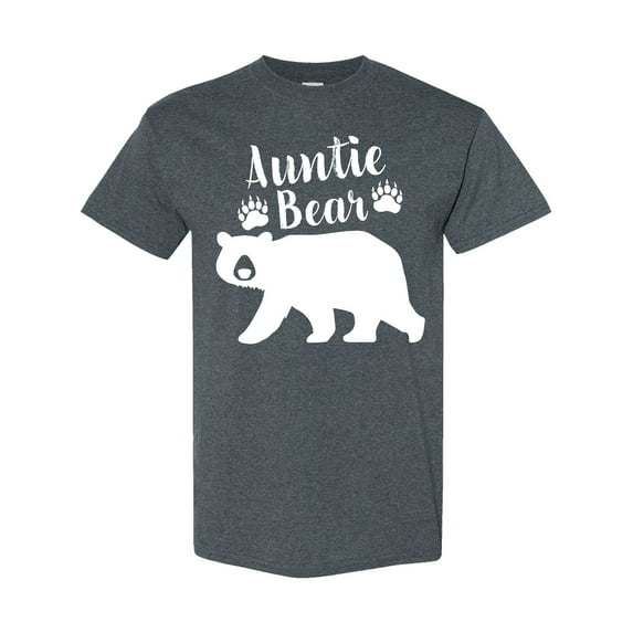 Inktastic Auntie Bear in White T-Shirt