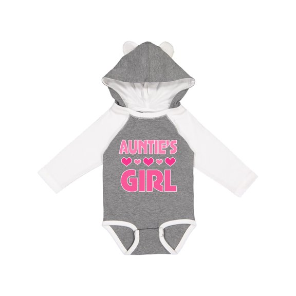 Inktastic Auntie Girl Niece Girls Long Sleeve Baby Bodysuit