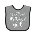 thumbnail image 1 of Inktastic Auntie Girl for Niece Girls Baby Bib, 1 of 4