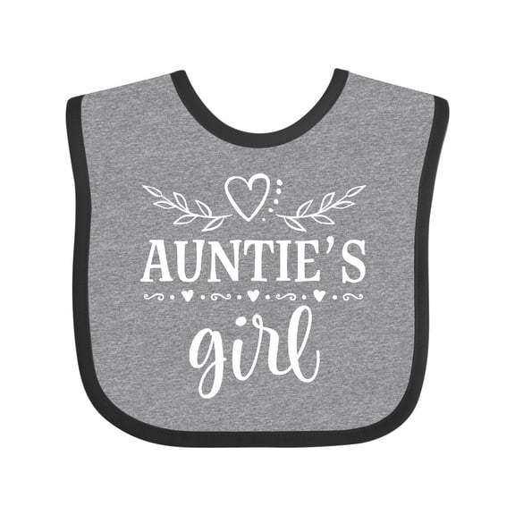Inktastic Auntie Girl for Niece Girls Baby Bib