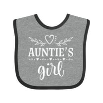 Inktastic Auntie Girl for Niece Girls Baby Bib
