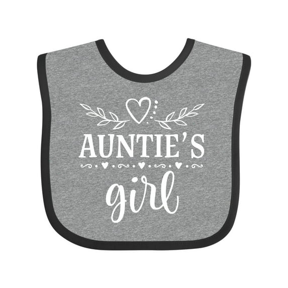 Inktastic Auntie Girl for Niece Girls Baby Bib
