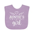 thumbnail image 1 of Inktastic Auntie Girl for Niece Girls Baby Bib, 1 of 4