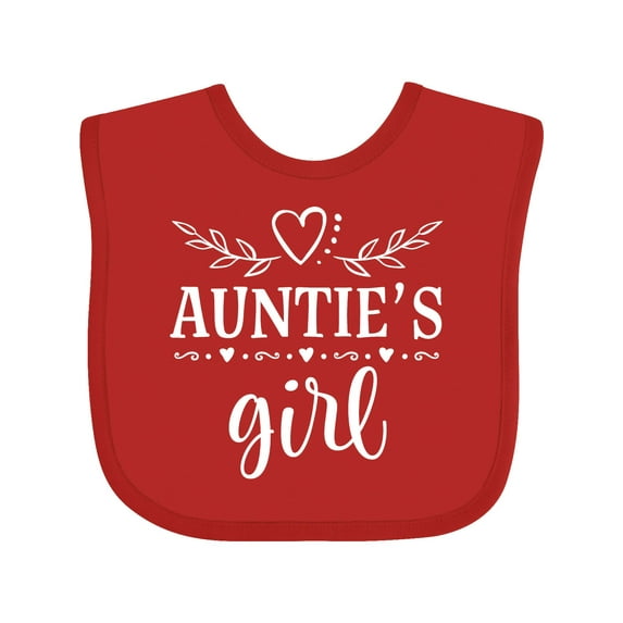 Inktastic Auntie Girl for Niece Girls Baby Bib