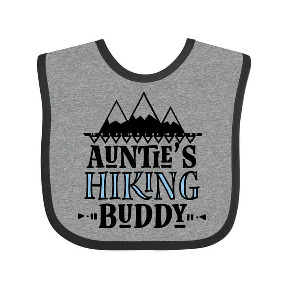 Inktastic Auntie Hiking Buddy Hiker Boys Baby Bib