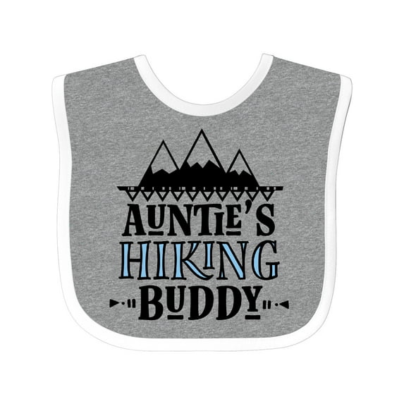 Inktastic Auntie Hiking Buddy Hiker Boys Baby Bib