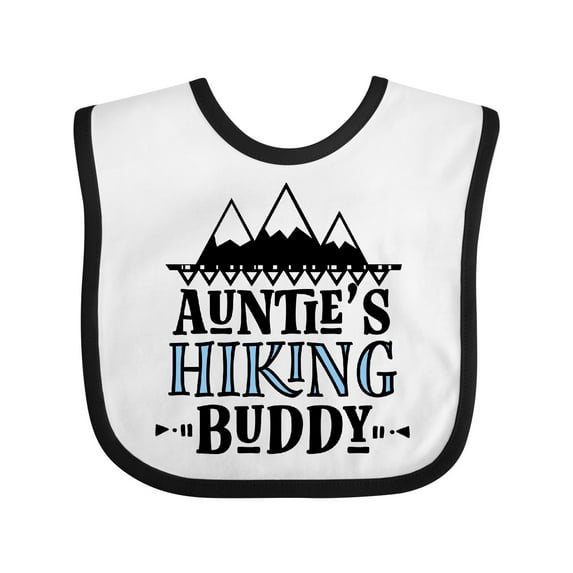 Inktastic Auntie Hiking Buddy Hiker Boys Baby Bib