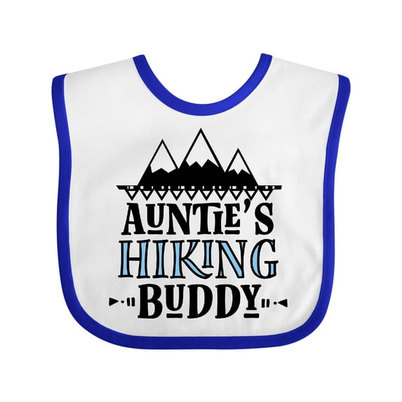 Inktastic Auntie Hiking Buddy Hiker Boys Baby Bib