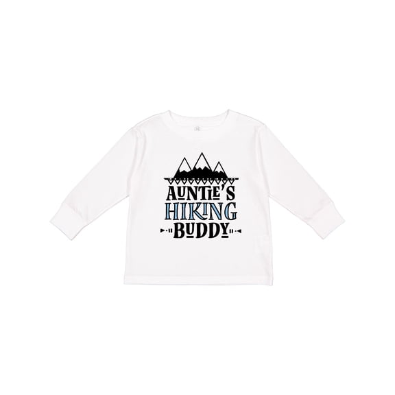 Inktastic Auntie Hiking Buddy Hiker Boys Long Sleeve Toddler T-Shirt
