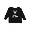 thumbnail image 1 of Inktastic Auntie Lil Man Tuxedo Front Boys Long Sleeve Toddler T-Shirt, 1 of 5