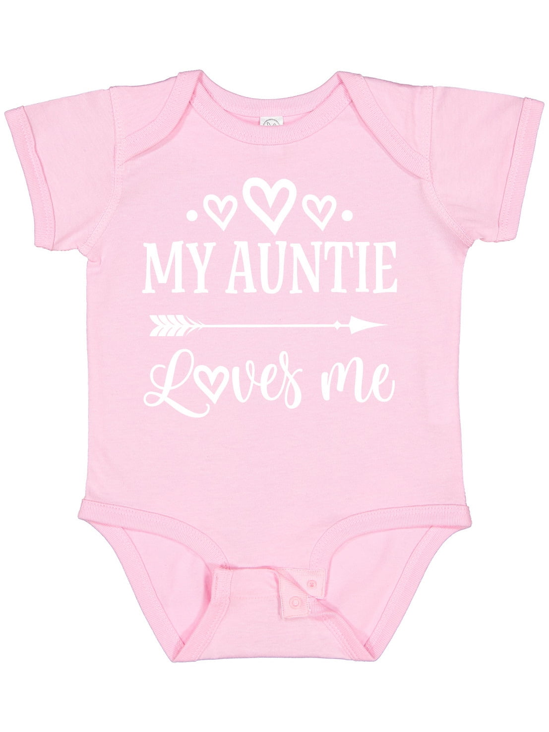 Inktastic Auntie Loves Me Baby Clothes Boys or Girls Baby Bodysuit
