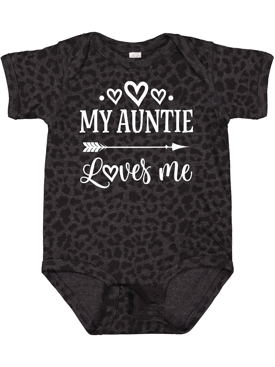 Inktastic Auntie Loves Me Baby Clothes Boys or Girls Baby Bodysuit