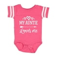 thumbnail image 1 of Inktastic Auntie Loves Me Baby Clothes Boys or Girls Baby Bodysuit, 1 of 5